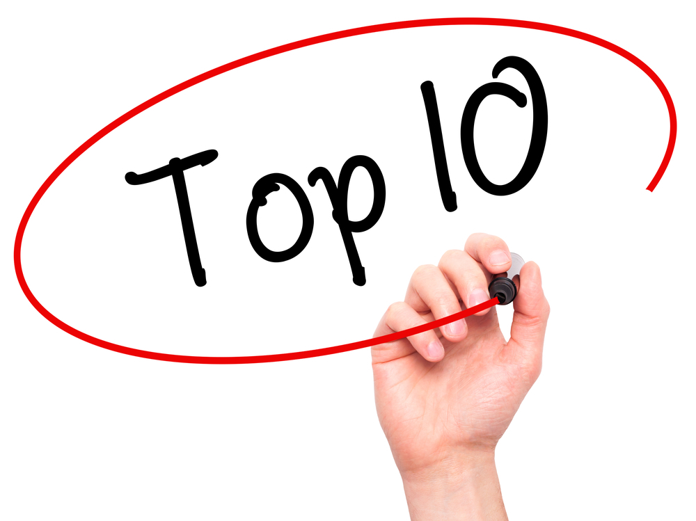 Hand writing Top 10
