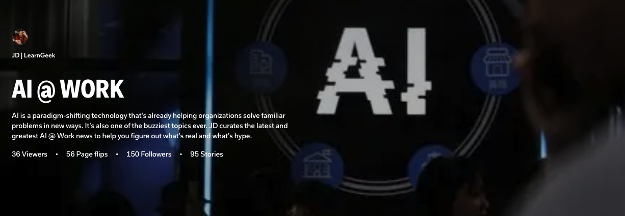 Banner for Flipboard magazine AI @ Work