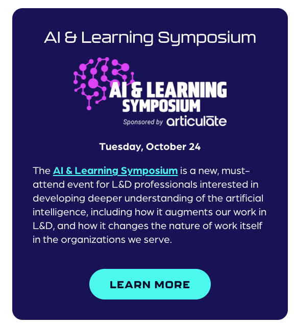 DevLearn AI & Learning Symposium